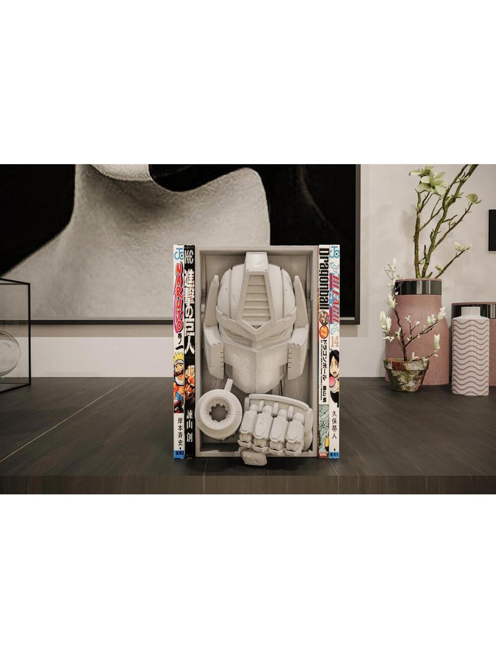 Optimus Prime Manga Book Nook - G1 Transformers Inspired Bookshelf Insert